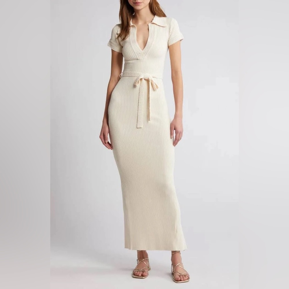 Moon River Ribbed Pencil Dress